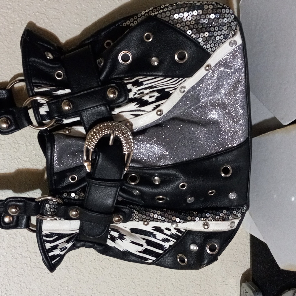 Boutique Shoulder Black Bag Purses - Picture 2 of 6